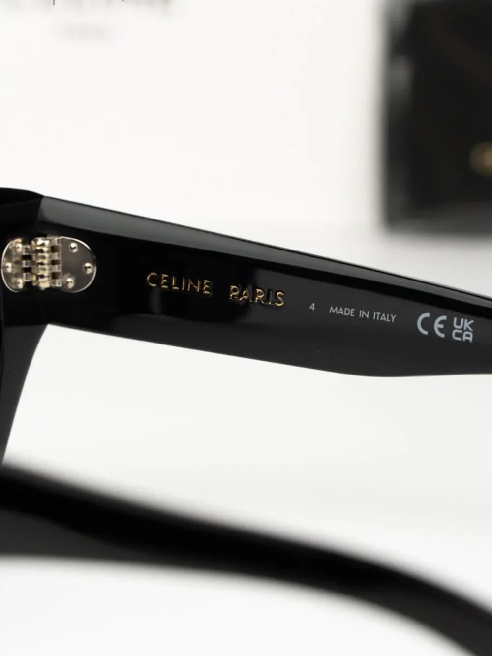 Celine Men Sunglasses Black Grey Polarized Cat Eye CL40297U 01D NEW AUTHENTIC